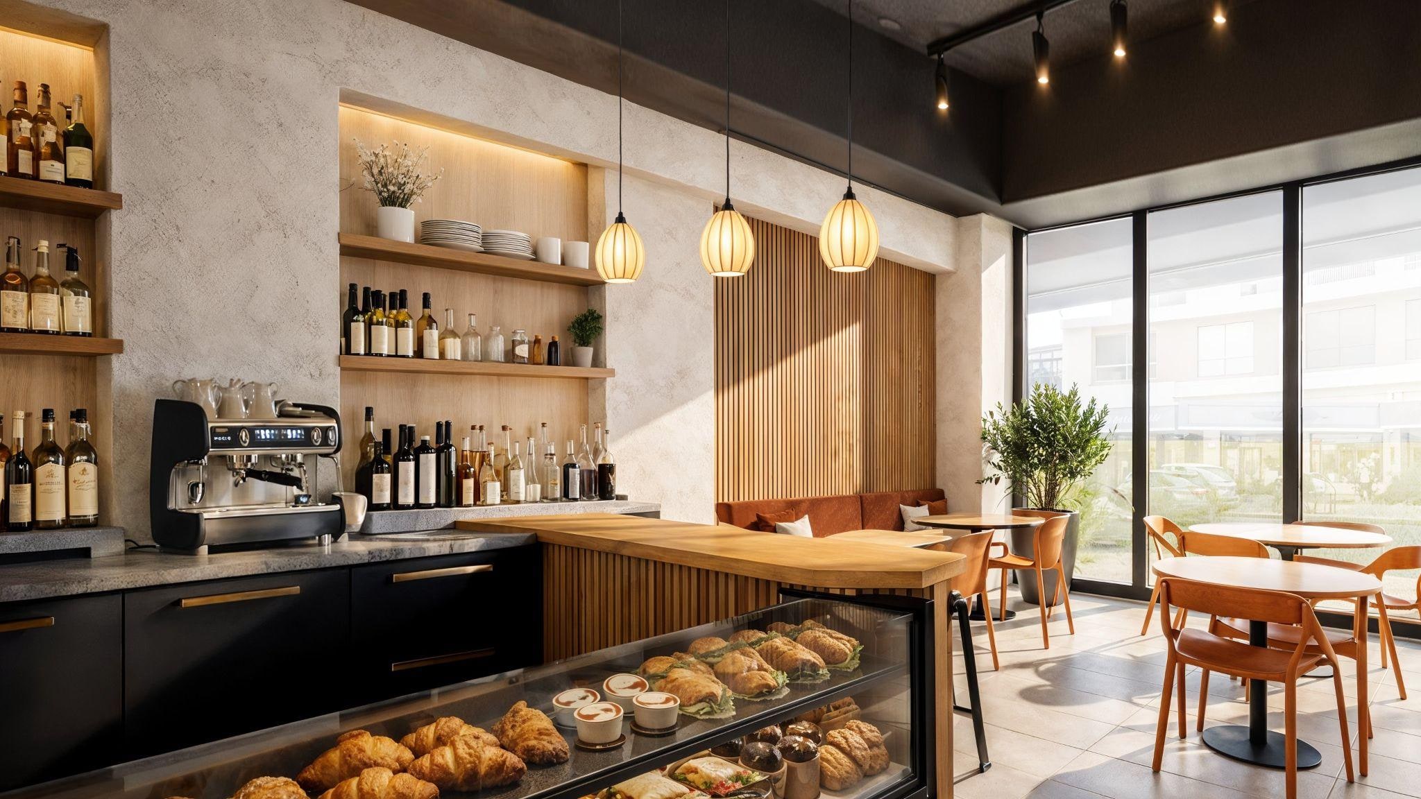 Café Interior project view 1