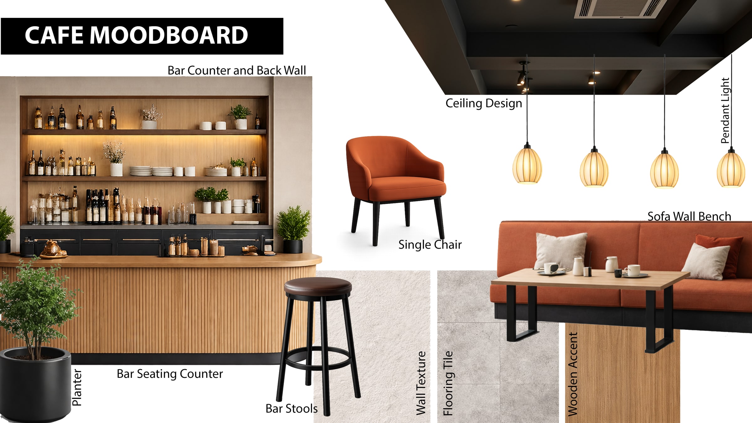 Café Interior project view 3